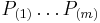 P_{(1)} \ldots P_{(m)}