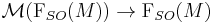 \mathcal M(\mathrm F_{SO}(M))\to \mathrm F_{SO}(M)