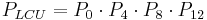 P_{LCU} = P_0 \cdot P_4 \cdot P_8 \cdot P_{12}