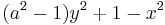  (a^2 - 1)y^2 %2B 1 - x^2 