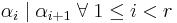 \alpha_i \mid \alpha_{i%2B1}\;\forall\;1 \le i < r