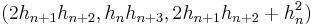 (2h_{n%2B1} h_{n%2B2}, h_nh_{n%2B3}, 2h_{n%2B1}h_{n%2B2}%2Bh_n ^2)