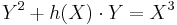  Y^2%2Bh(X)\cdot Y=X^3 