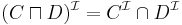 (C \sqcap D)^{\mathcal{I}} = C^{\mathcal{I}} \cap D^{\mathcal{I}}