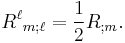  R^\ell {}_{m;\ell} = {1 \over 2} R_{;m}. \ 