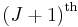 \left(J%2B1\right)^{\mathrm{th}}