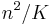 n^2/K