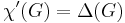 \chi'(G) = \Delta(G)