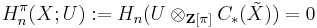 H^\pi_n(X;U)�:= H_n(U \otimes_{\mathbf{Z}[\pi]} C_*({\tilde X})) = 0