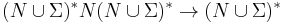 (N \cup \Sigma)^*N(N \cup \Sigma)^* \to (N \cup \Sigma)^*