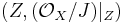 (Z,(\mathcal{O}_X/J)|_Z)