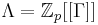 \Lambda=\mathbb{Z}_p[[\Gamma]]