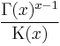 \frac{\Gamma(x)^{x-1}}{\operatorname{K}(x)}\,