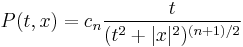 P(t,x) = c_n\frac{t}{(t^2%2B|x|^2)^{(n%2B1)/2}}