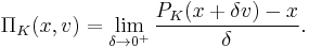 
\Pi_K(x,v)=\lim_{\delta \to 0^%2B} \frac{P_K(x%2B\delta v)-x}{\delta}.
