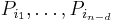 P_{i_1}, \dots ,P_{i_{n-d}}