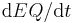 \operatorname{d}EQ / \operatorname{d}t