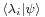 \scriptstyle\lang\lambda_i|\psi\rang