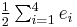 \textstyle\frac{1}{2} \sum_{i=1}^4 e_i