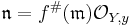 \mathfrak{n} = f^\#(\mathfrak{m}) \mathcal{O}_{Y,y}