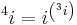 {}^{4}i = i^{\left({}^{3}i\right)}