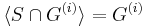  \langle S \cap G^{(i)} \rangle = G^{(i)} 