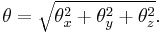 
\theta=\sqrt{\theta_x^2%2B\theta_y^2%2B\theta_z^2}.
