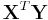 \mathbf{X}^T \mathbf{Y}