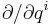 \partial /\partial q^i