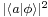 \scriptstyle |\langle a|\phi\rangle|^2