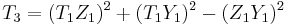 
T_3  = (T_1Z_1)^2 %2B (T_1Y_1)^2 - (Z_1Y_1)^2
