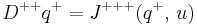 D^{%2B%2B}q^%2B = J^{%2B%2B%2B}(q^%2B,\, u)