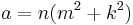 a=n(m^{2}%2Bk^{2}) \, 