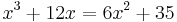 x^3%2B12x=6x^2%2B35