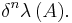 \delta^{n}\lambda\,(A).