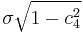 \sigma\sqrt{1-c_4^{2}}