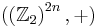 (\left(  \mathbb{Z}_{2}\right)  ^{2n},%2B)