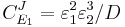 
C^J_{E_1} = \varepsilon^{2}_1 \varepsilon^{3}_2 / D
