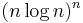 (n\log n)^n