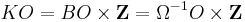 KO = BO \times \mathbf Z = \Omega^{-1} O \times \mathbf Z