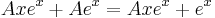 A x e^x %2B A e^x = A x e^x %2B e^x