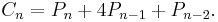 C_n=P_n %2B4P_{n-1}%2BP_{n-2}.