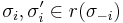  \sigma_i, \sigma'_i \in r(\sigma_{-i}) 