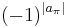 (-1)^{\left|a_{\pi}\right|}