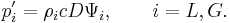 p_i'=\rho_i c D\Psi_i,\qquad i=L,G.\,