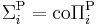 \Sigma_i^{\rm P} = {\rm co}\Pi_{i}^{\rm P}