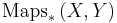 \operatorname{Maps}_*\left(X,Y\right)