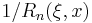 1/R_n(\xi,x)