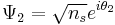 \Psi_2 = \sqrt{n_s} e^{i\theta_2}