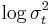 \log\sigma_{t}^{2}